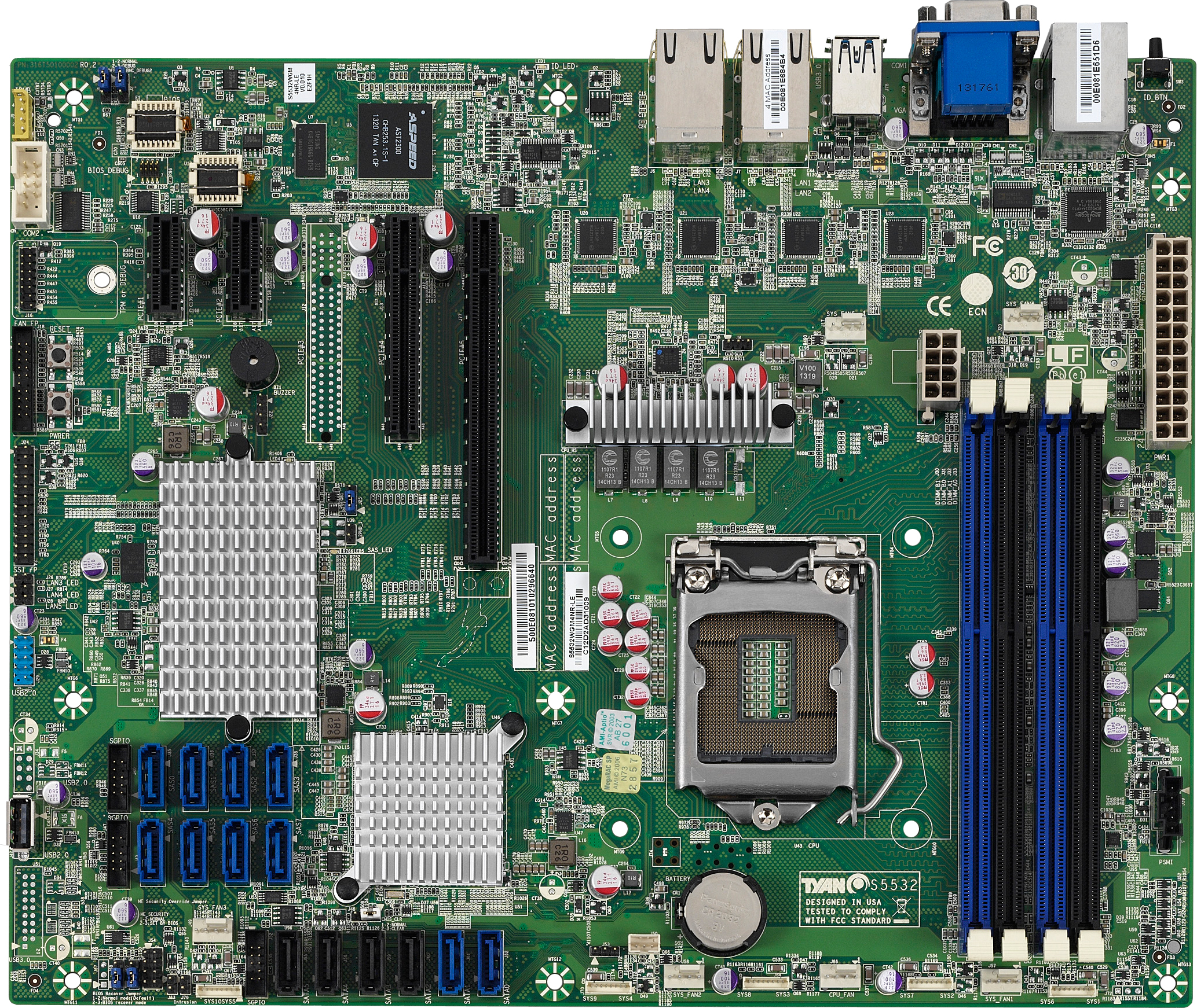 Motherboards S5532 S5532GM2NR-LE